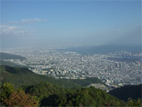 神戸　摩耶山から大阪湾を望む